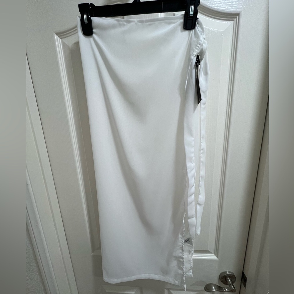 Swimsuit beach cover up side-tie skirt
